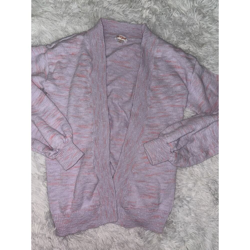 Cat & Jack Girls 14/16 Multicolor Marbled Cardigan Sweater. Longer, Cute